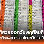 ตรวจหวยเดือน